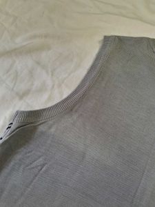 Grey sweater vest