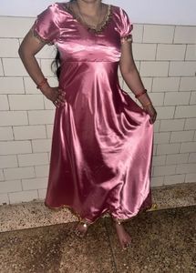 Satin Pink Dress