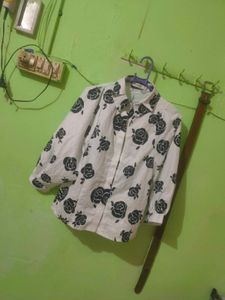 Floral Print Button-Down Shirt