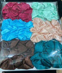 Colorful Satin Scrunchie