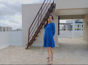 Royal Blue Long Sleeve Dress