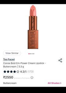 Too Faced Cocoa Bold Em Power Lipstick