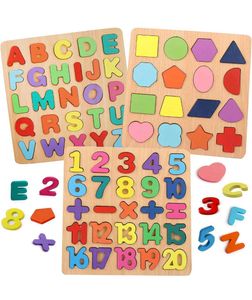 Colorful Wooden Puzzle Set Featuring 3D