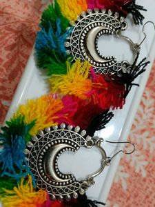 Rainbow Tassel Earrings