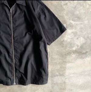 Stylish Black Zip-Up Shirt