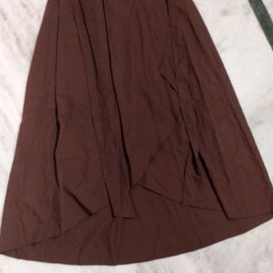 Elegant Brown Midi Dress