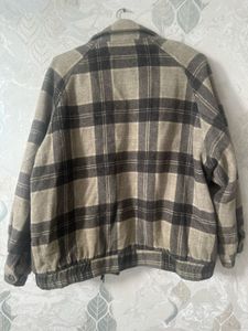 Vintage Omphalos Plaid Wool Jacket