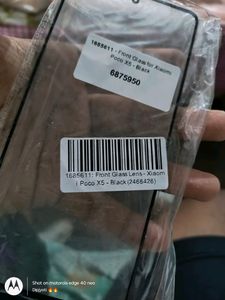 Poco X5 5g Black Colour Front Glass