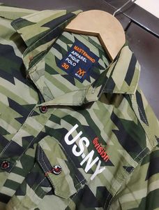 Olive Color Shirt For 4- 5 Year Boy, Chest 28