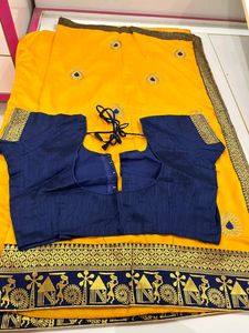 Designer Plus Size Saree With 4XL Blouse