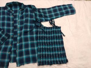 Blue Plaid Button-Down