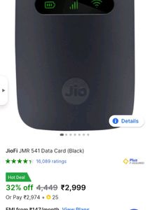 JioFi 3 Jio Router With BOX