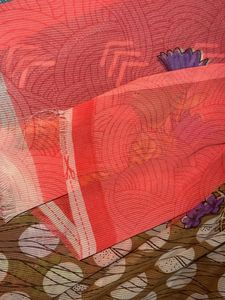 Pink Floral Polka Dot Saree