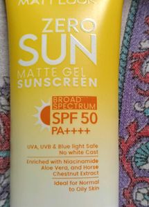 Matt Look Zero Sun SPF 50