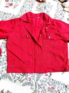 Red Denim Jacket