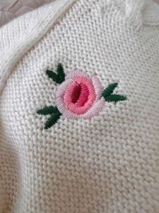 Floral Embroidered Cardigan