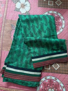 Elegant Beautiful Green Saree😍