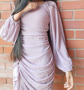 Elegant Lavender Mini Dress