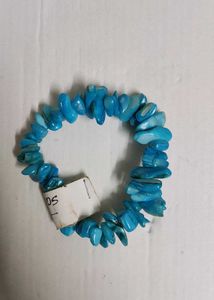 blue beach stone bracelet