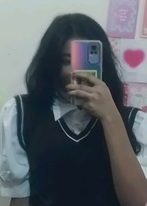 Korean top with white shirt included