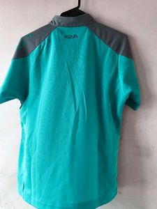 Jade Blue Teal &amp; Gray Athletic Top