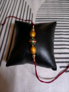 Set Of 2 Handmade Rakhis With Rich Look