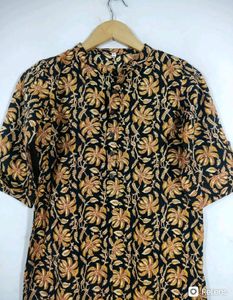Black Printed Kurtha