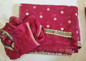 Saree With Stiched Blouse