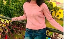 Ribbed Baby Pink Woollen Top