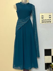 Pintrest Elegant Teal Ethnic Gown