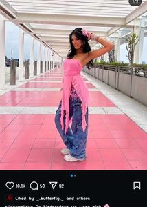 Pink Sequin Fairycore Ethereal Triangle scarf