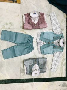 Tropical Print Shirt &amp; Vest Set