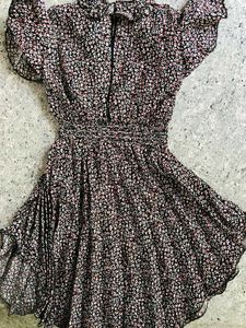 Floral Dress with Purse