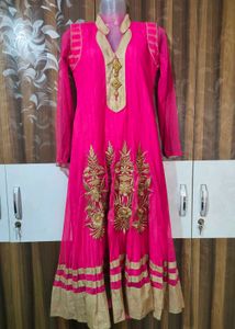 Pink Embroidered Kurta Set