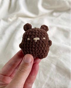 Handmade Crochet Teddy Keyring