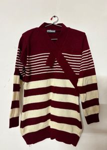 Striped Knit Cardigan