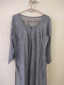 Sequence Chikankari Kurti
