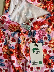 Floral Criss Cross Back Maxi Dress