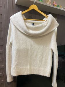 Off-Shoulder Knit Sweater