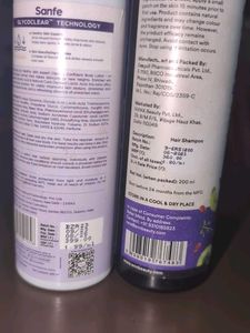 Sanfe Body Lotion And Enn Beauty Shampoo Combo