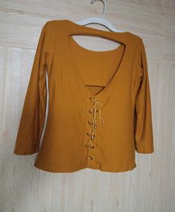 Mustard Yellow Top For Women