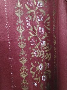 Burgundy W Kurta