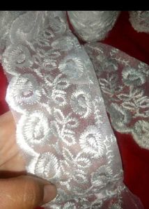 white embroidery Lace 🤍🏵️🍀