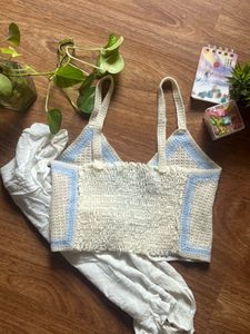 Sweet Heart Crochet Crop Top