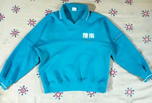 Blue V-Neck Sweater