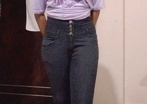1 Time Worn Grey Skinny Jeans