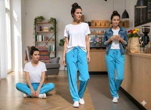 Stylish Blue Women's Track Pants