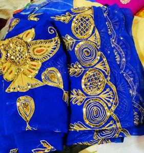 Embroidery Design Saree .