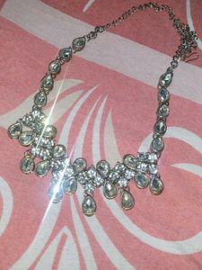 White stone necklace