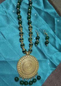 Colorful Beaded Necklace Set 2 peice combo se